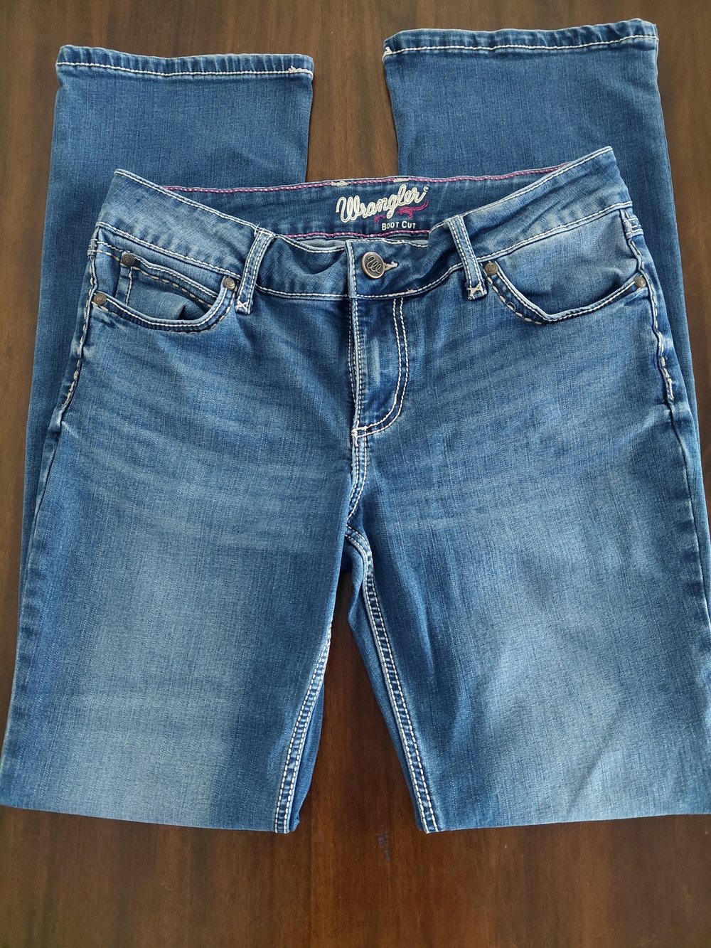 Wrangler Women's Medium Blue Bootcut Denim Jeans